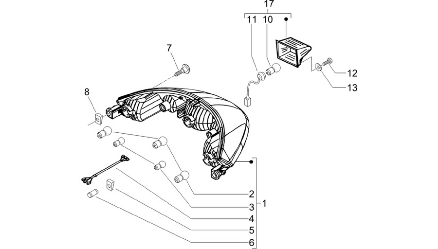 Rear headlamps - Turn signal lamps