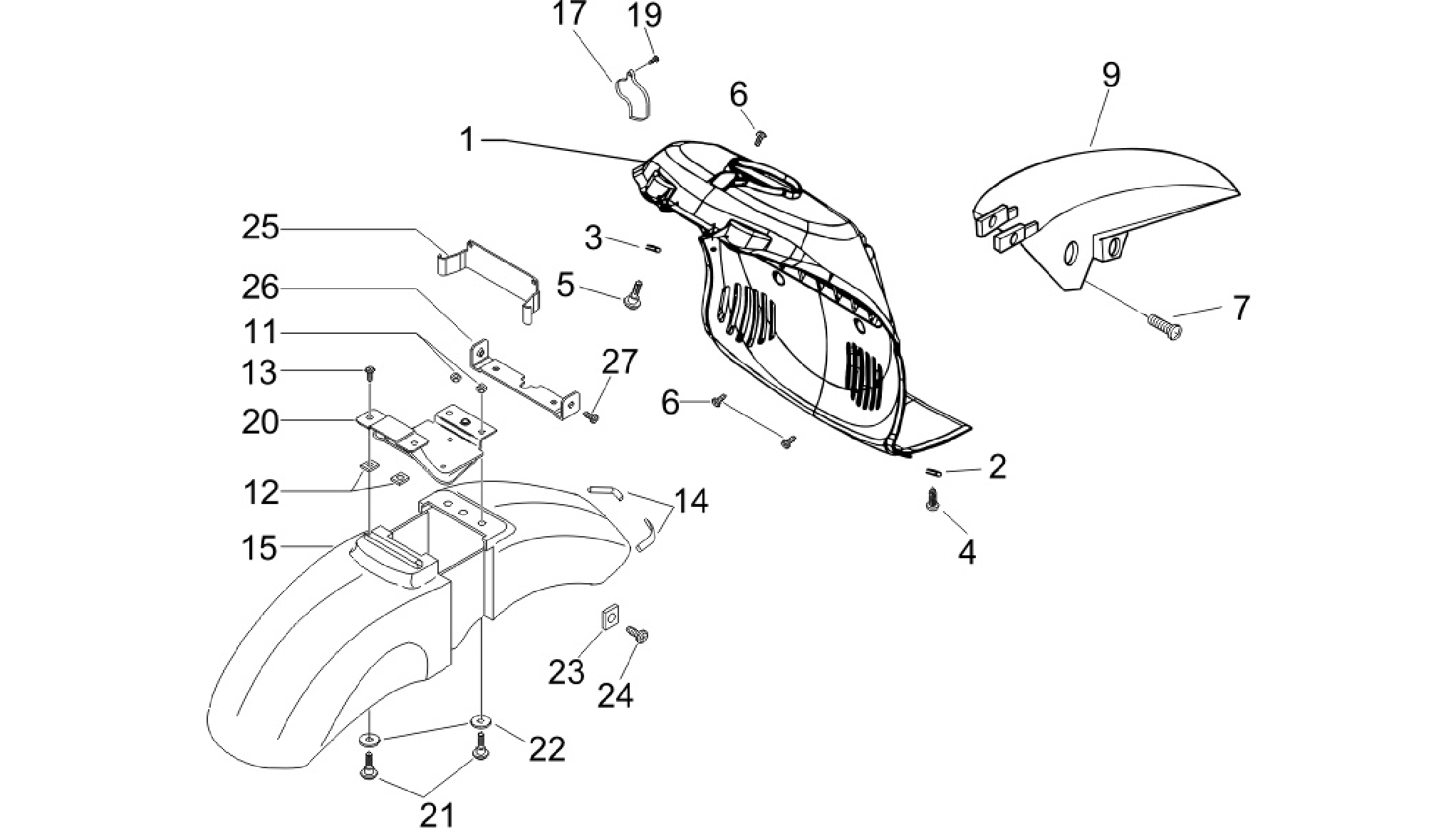 Wheel huosing - Mudguard