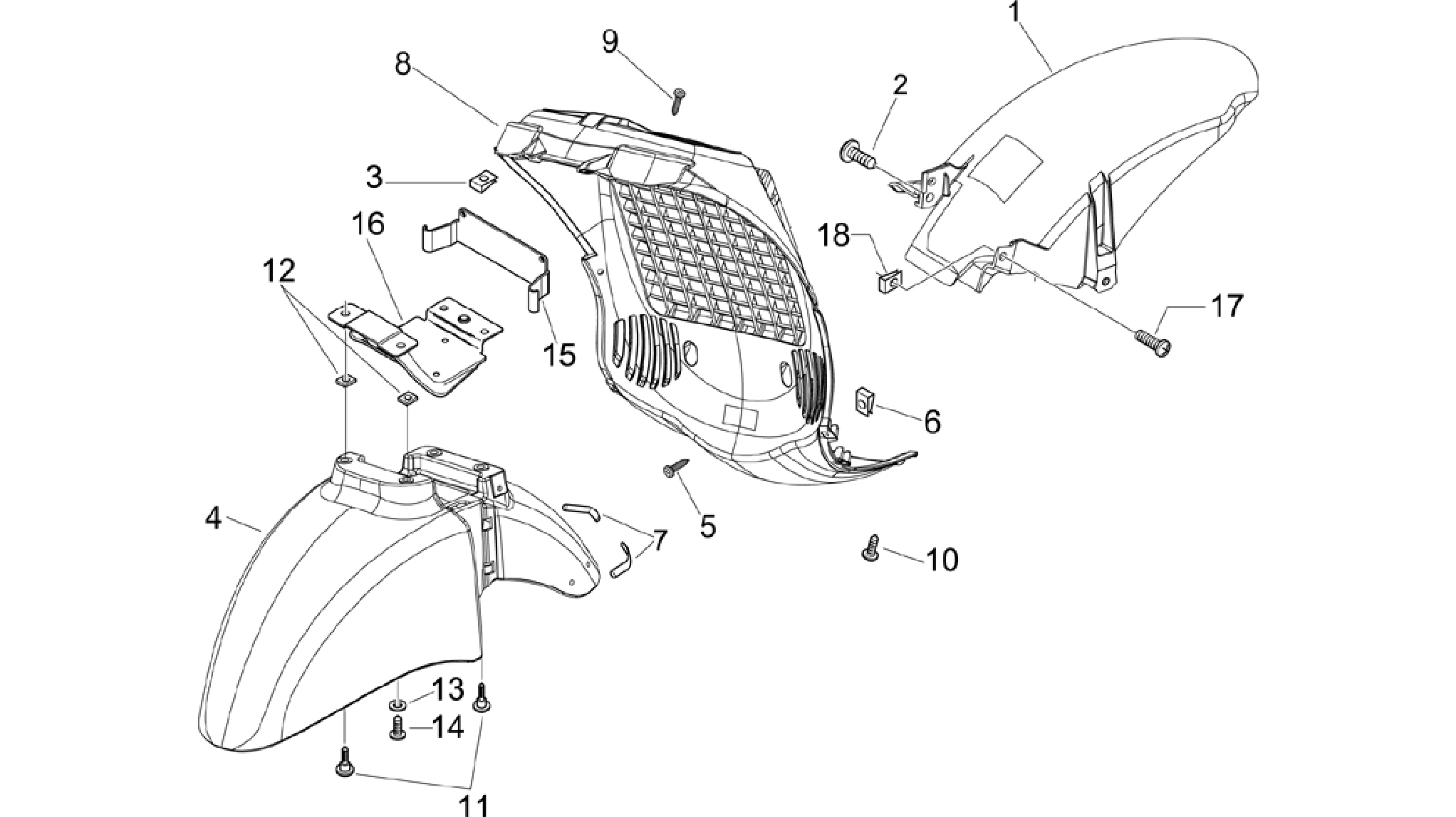 Wheel huosing - Mudguard