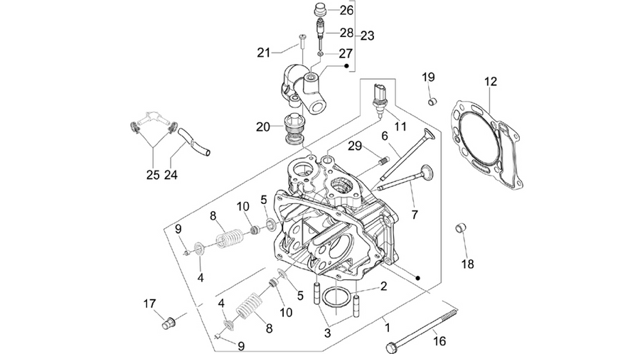 Cylinder head unit - Valve