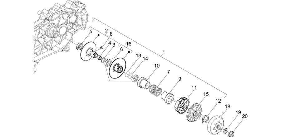 Driven pulley