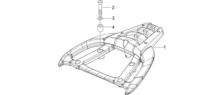 Rear luggage rack