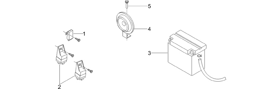 Remote control switches - Battery - Horn