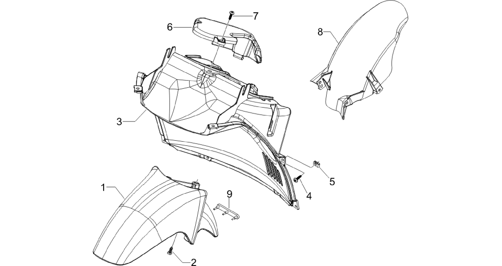 Wheel huosing - Mudguard