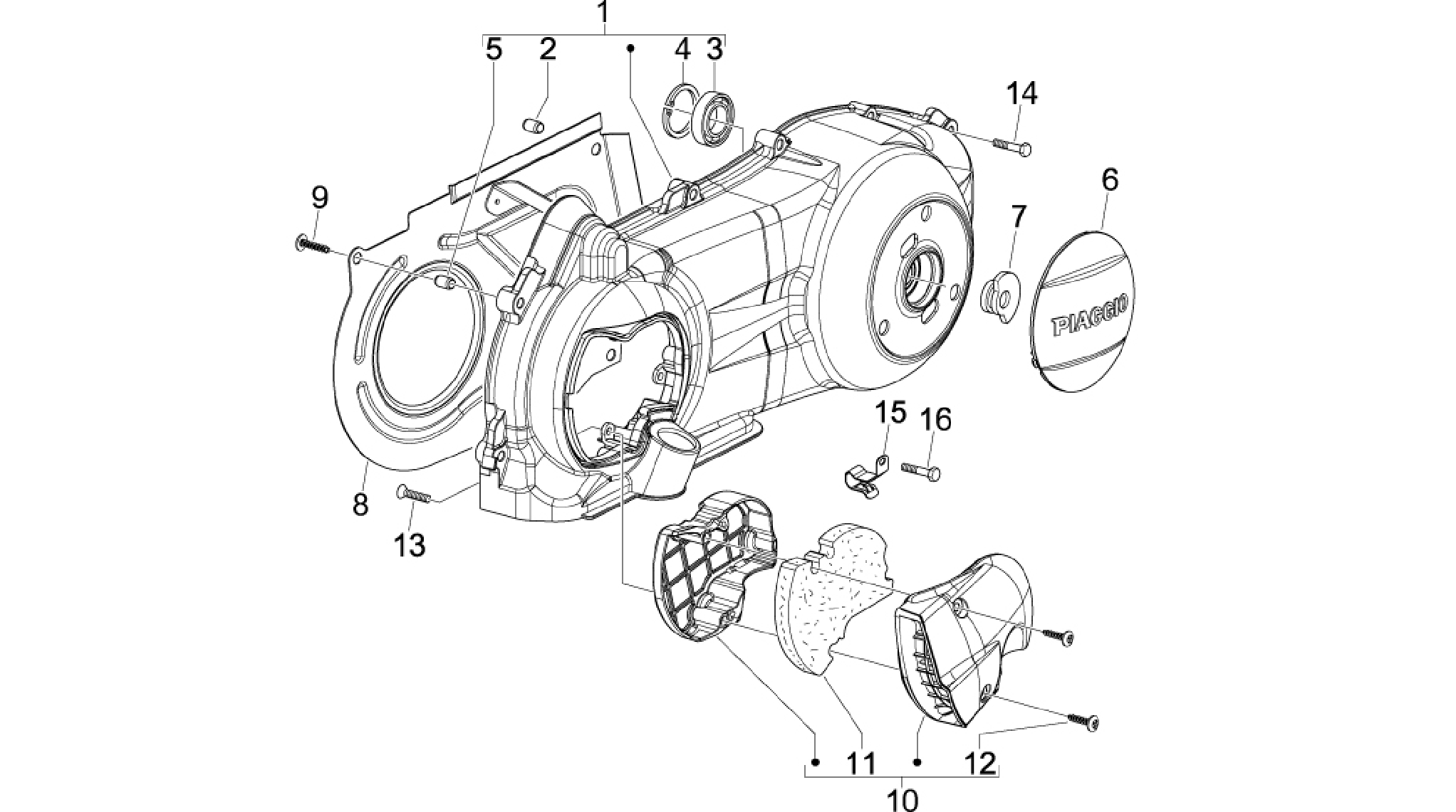 Crankcase cover - Crankcase cooling