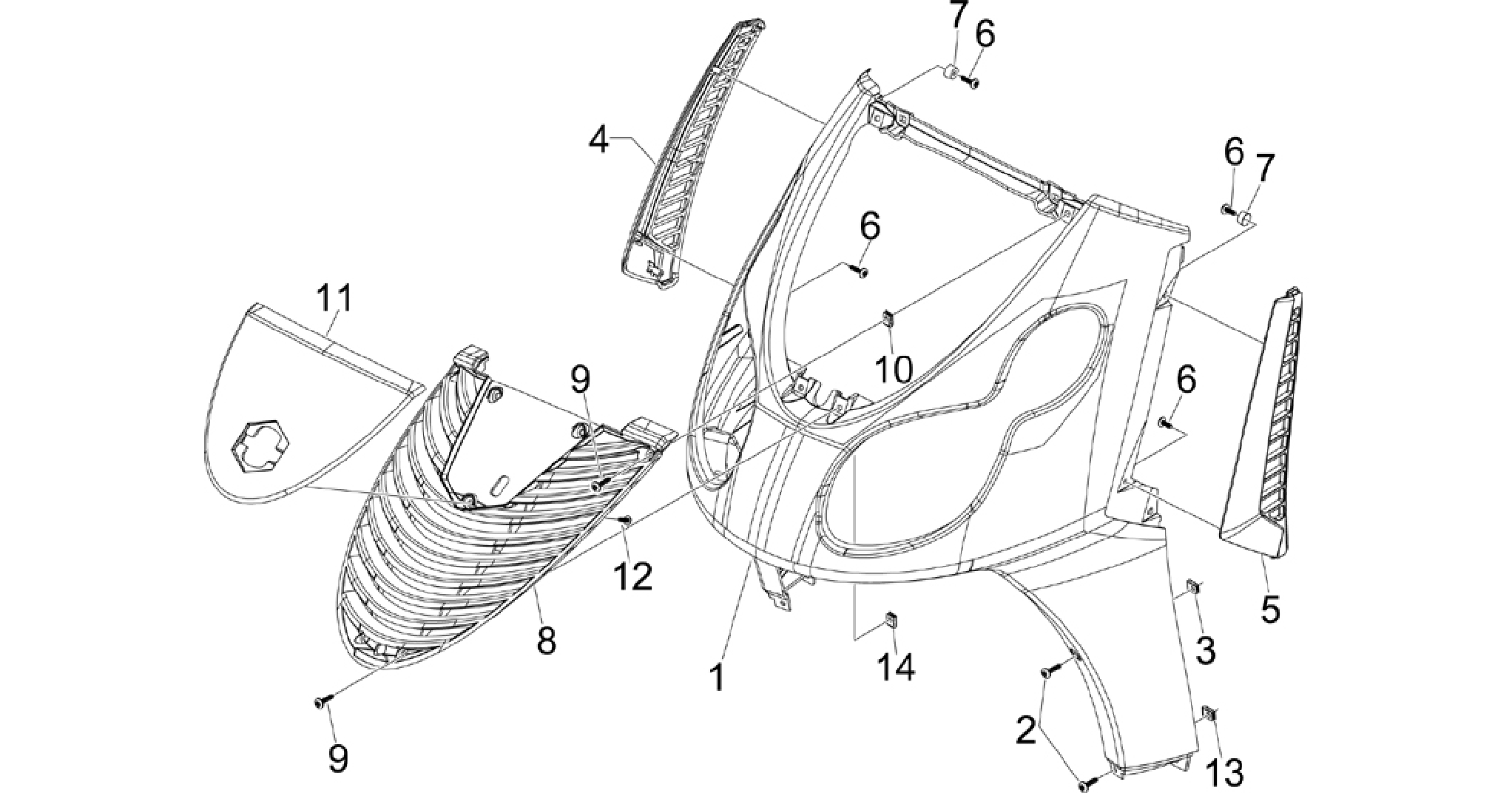 Front shield