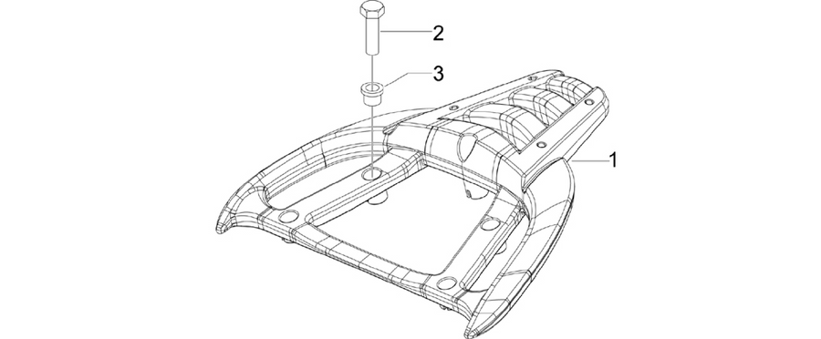 Rear luggage rack