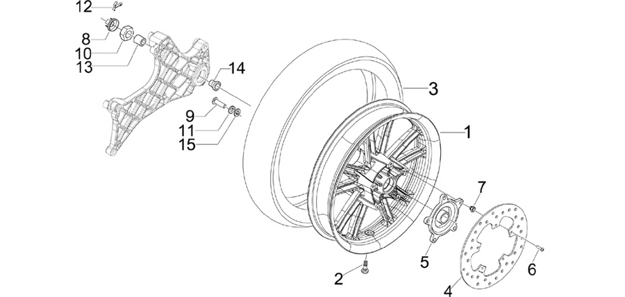 Rear wheel