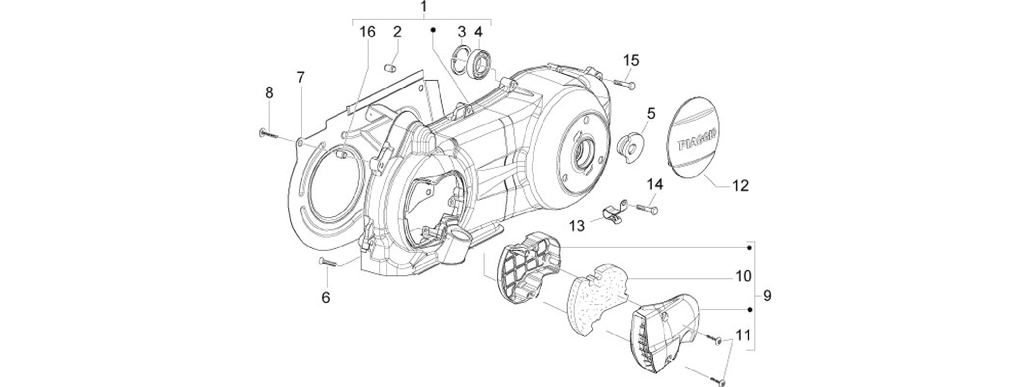 Crankcase cover - Crankcase cooling