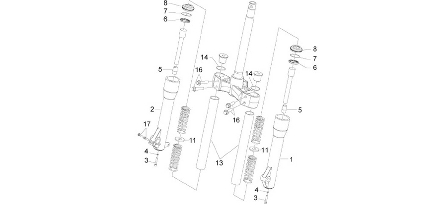 Fork's components (Kayaba)