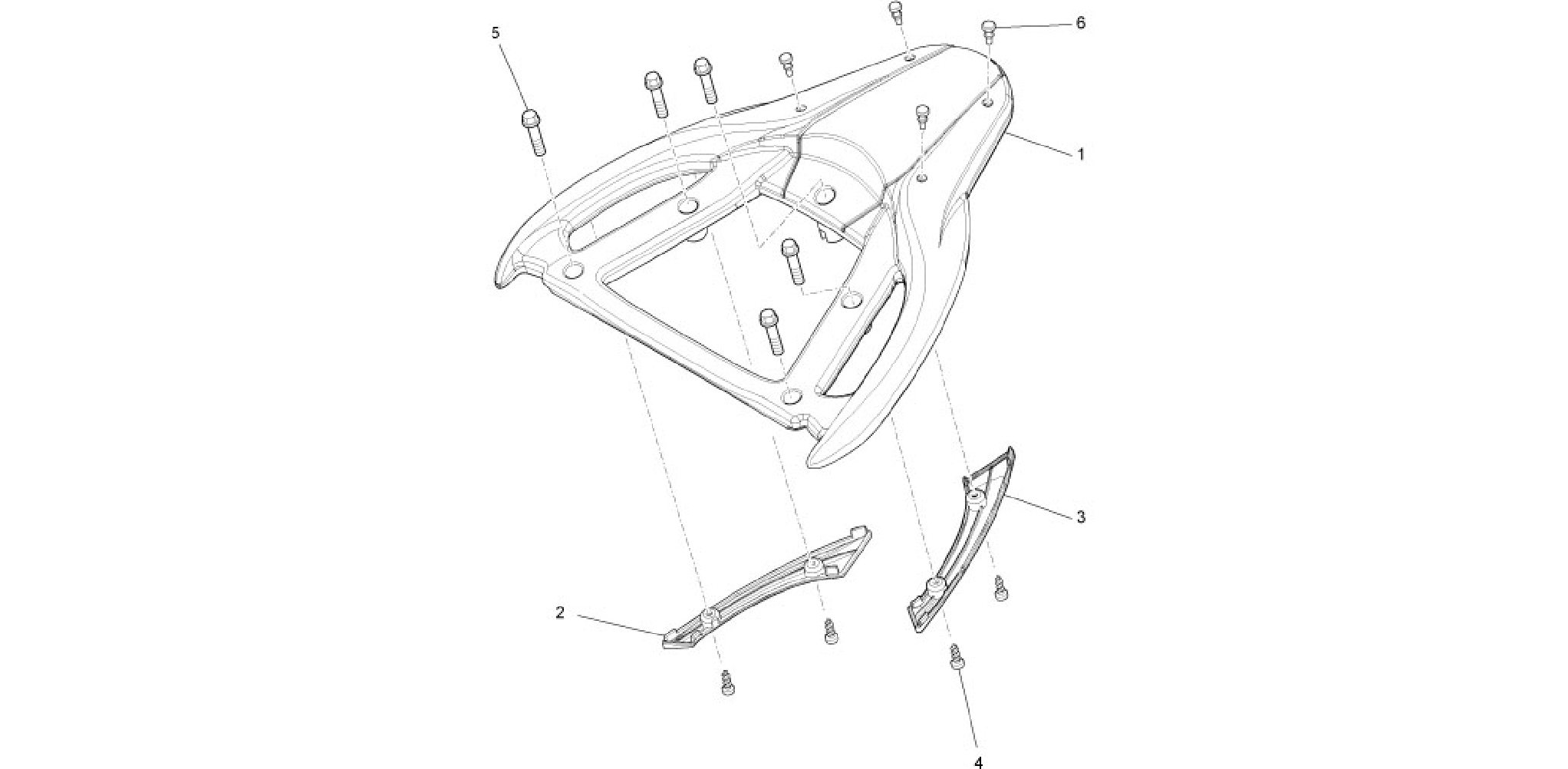 Rear luggage rack