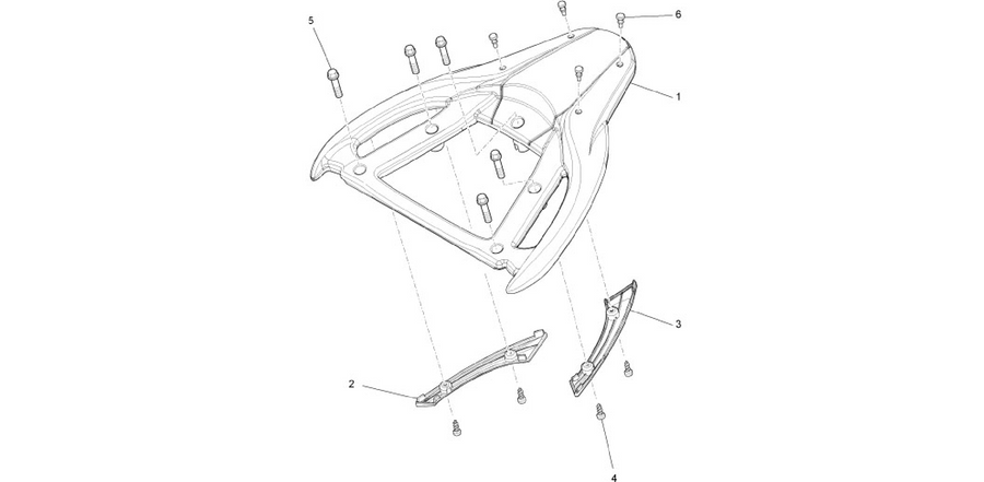 Rear luggage rack