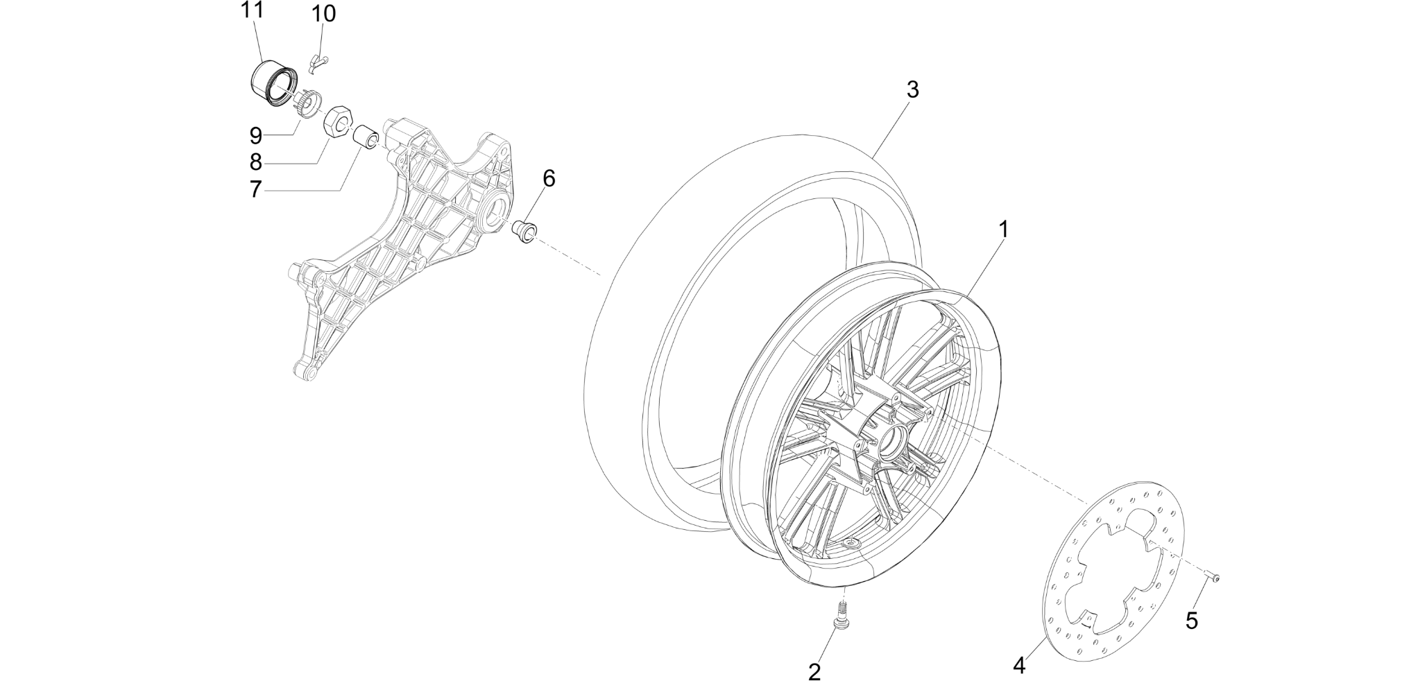 Rear wheel