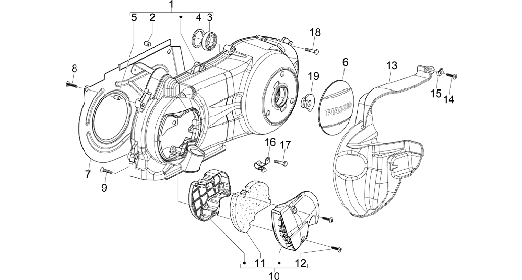 Crankcase cover - Crankcase cooling