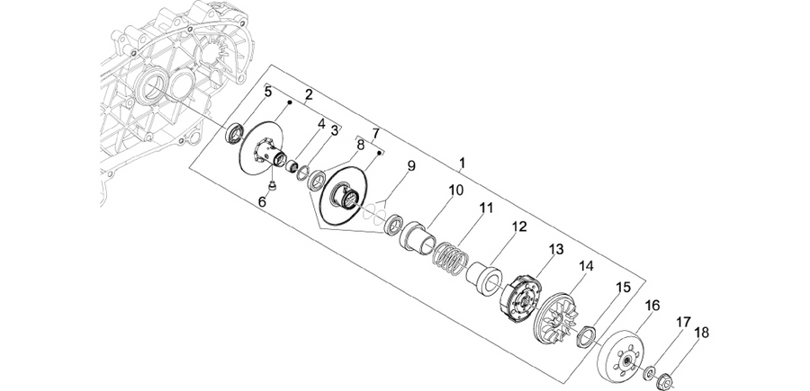 Driven pulley