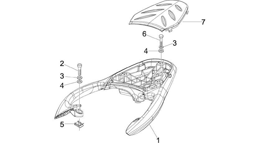 Rear luggage rack