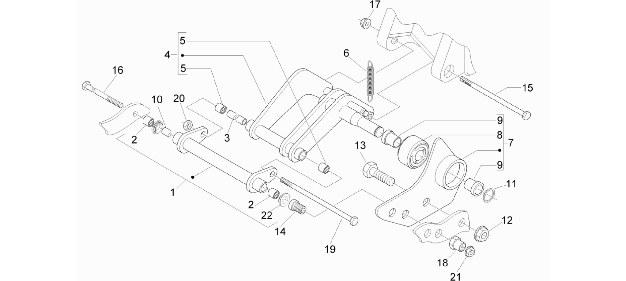 Swinging arm