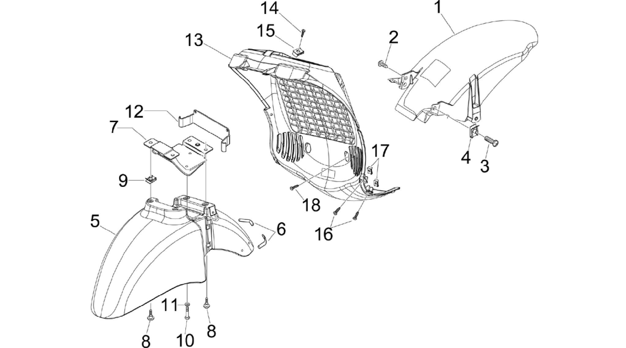 Wheel huosing - Mudguard