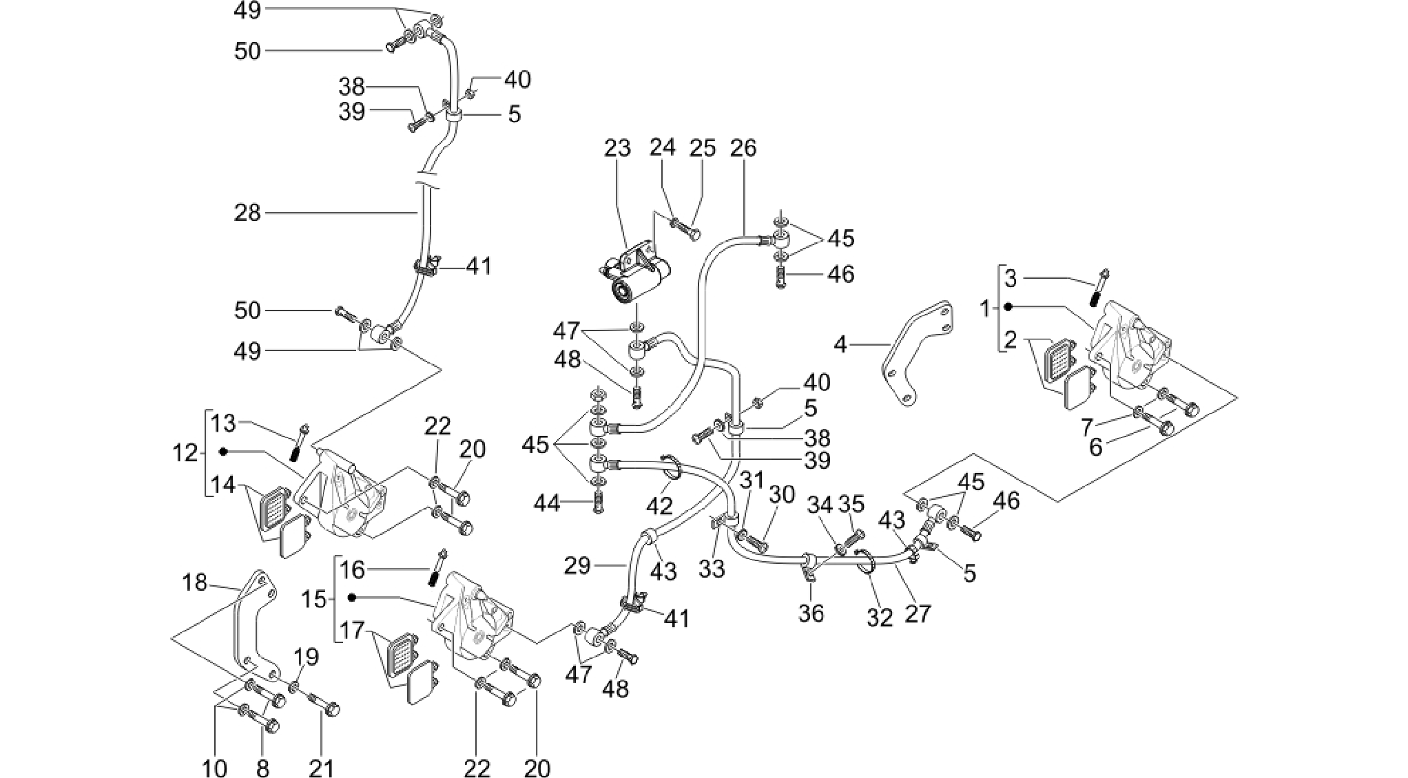 Brakes pipes - Calipers