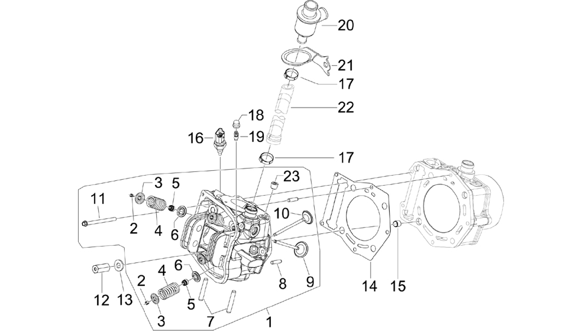 Cylinder head unit - Valve