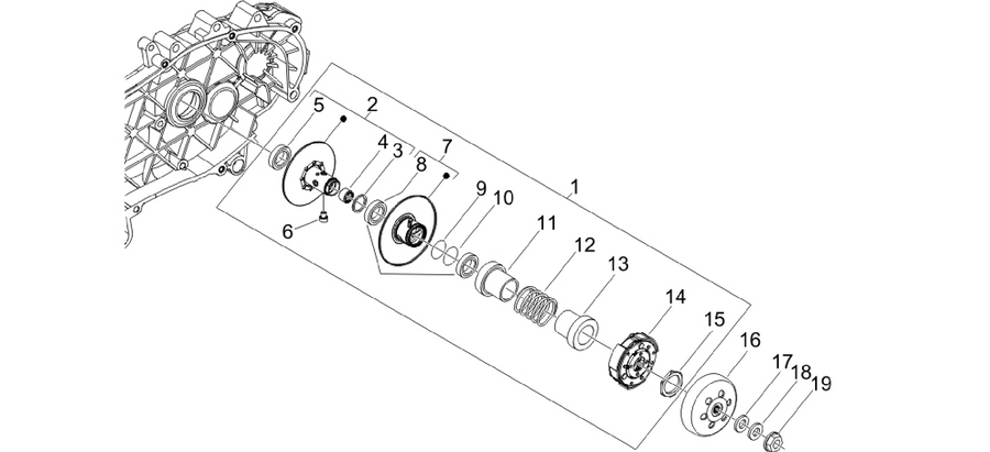 Driven pulley