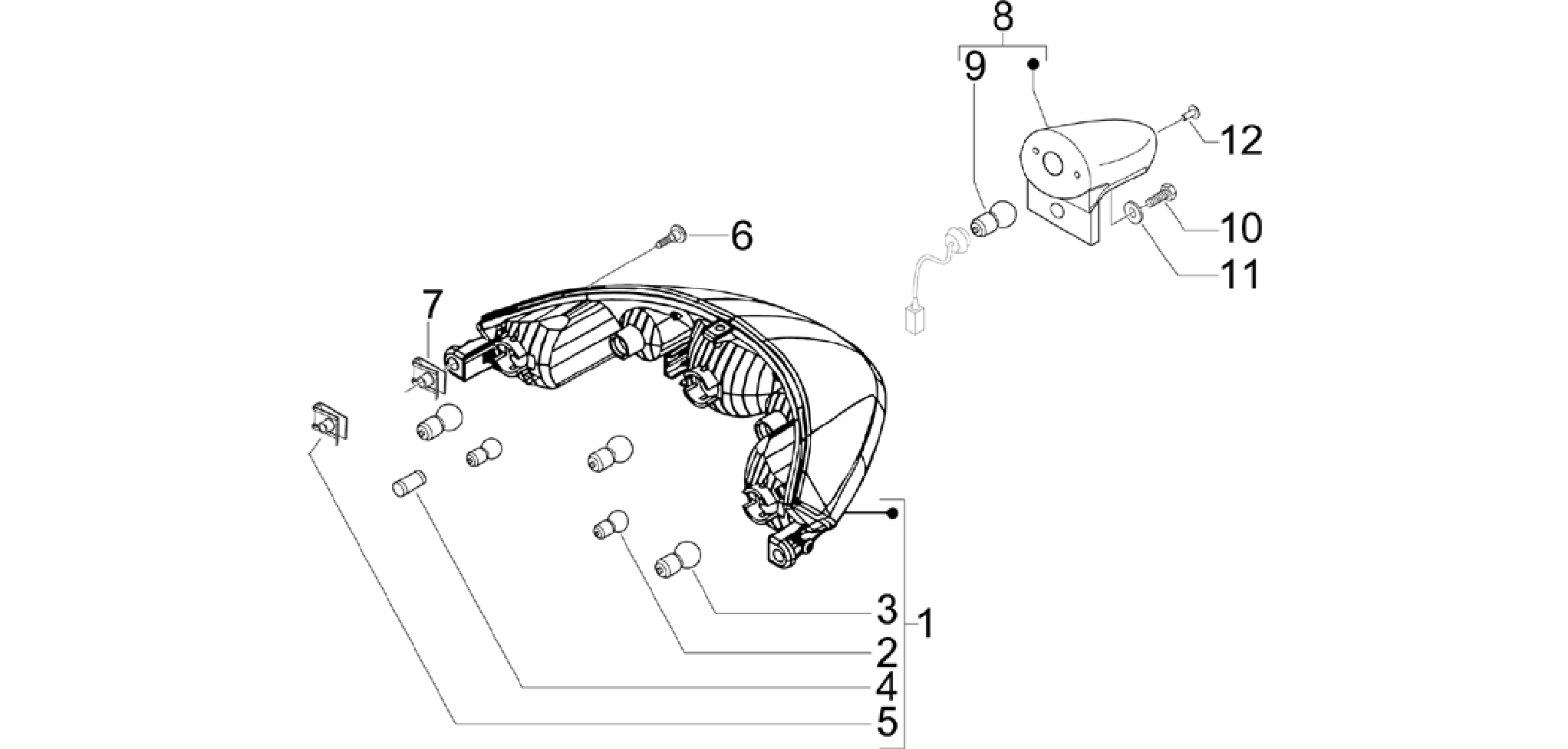 Rear headlamps - Turn signal lamps