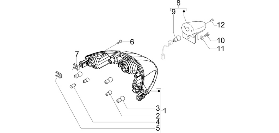 Rear headlamps - Turn signal lamps