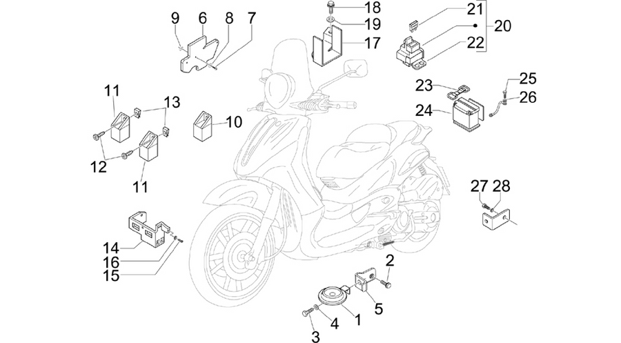 Remote control switches - Battery - Horn