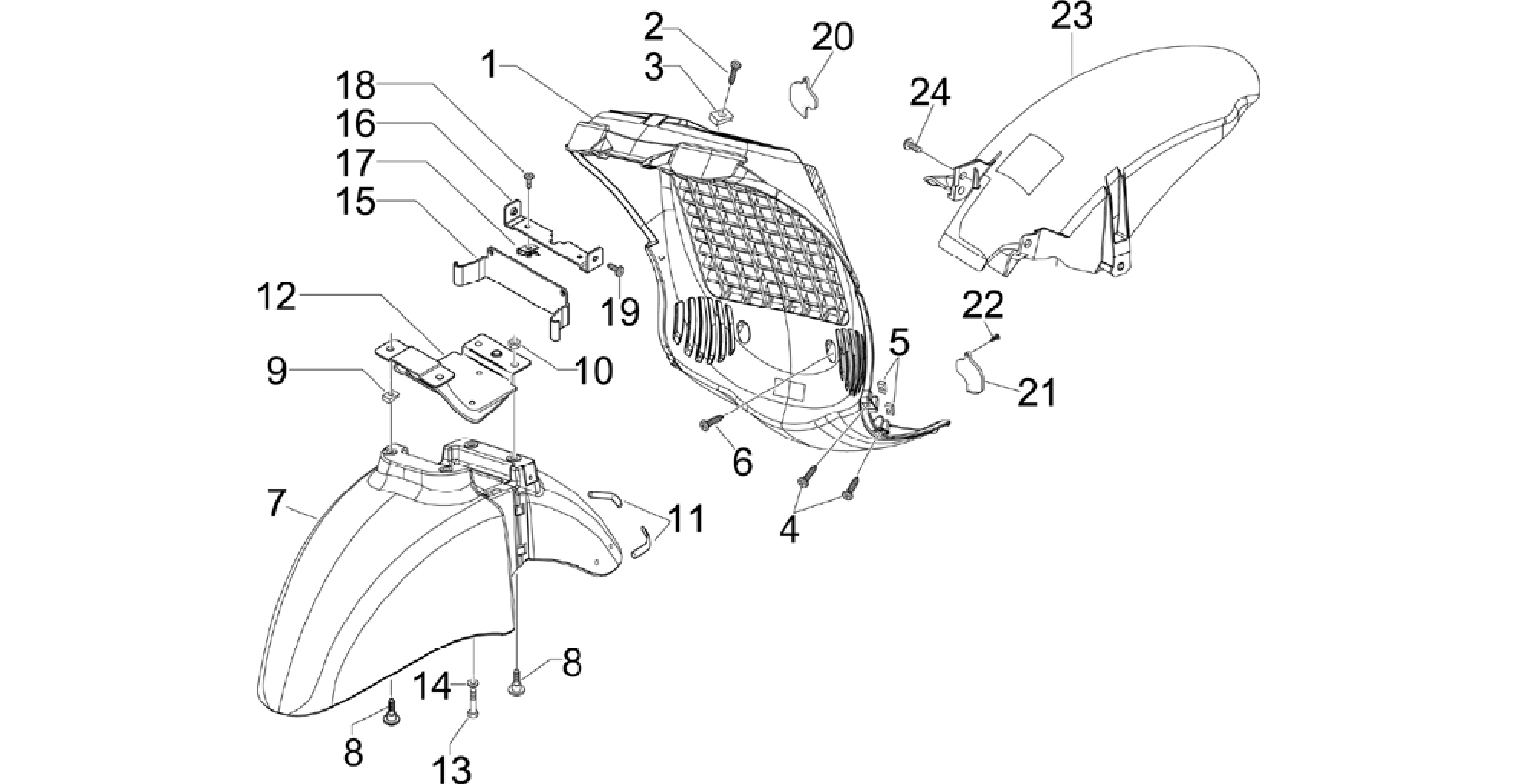 Wheel huosing - Mudguard