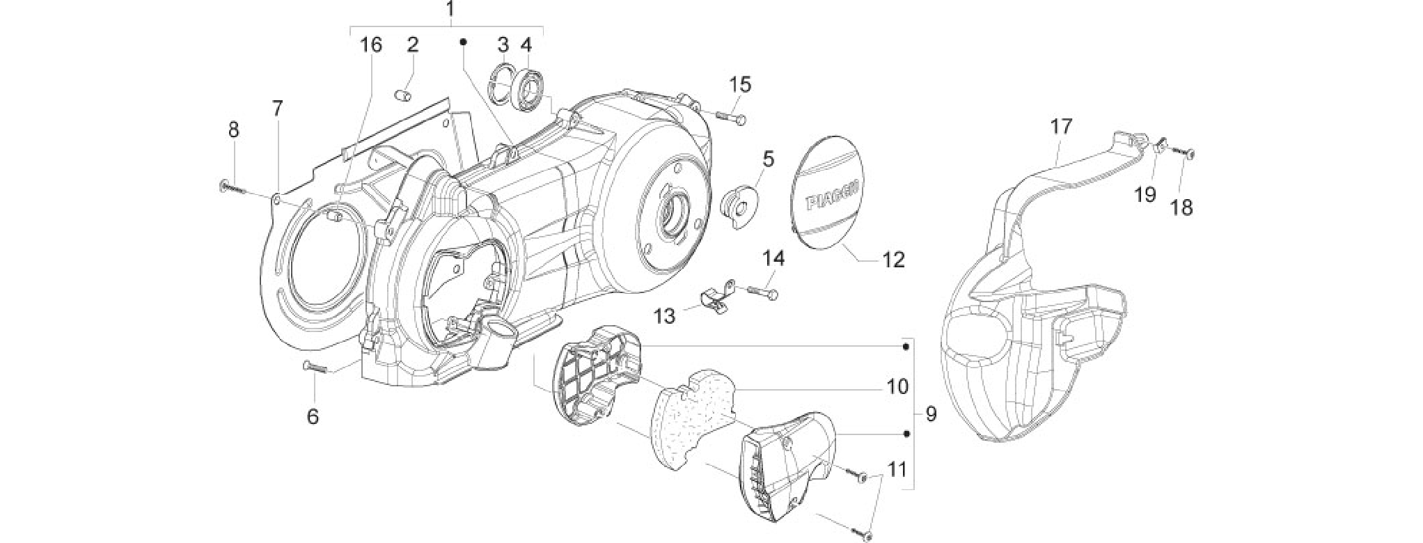 Crankcase cover - Crankcase cooling
