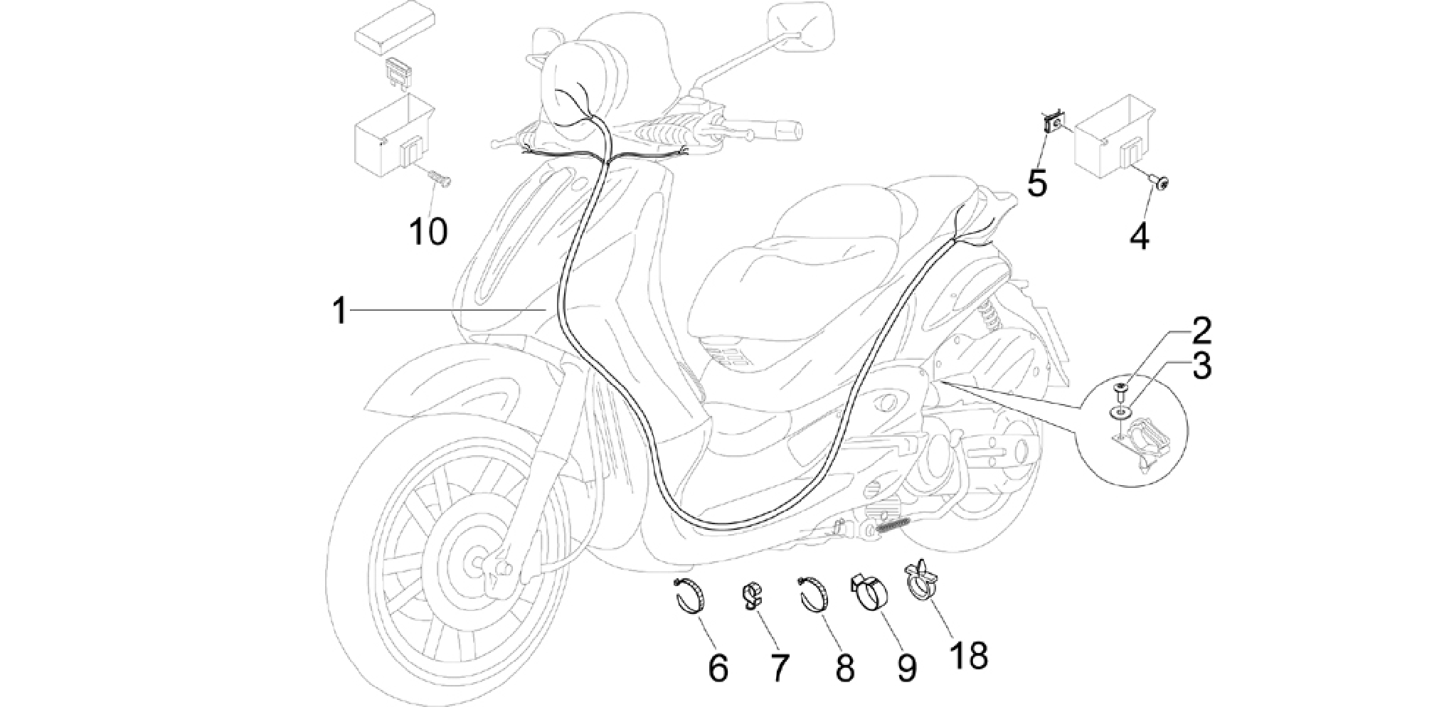 Main cable harness