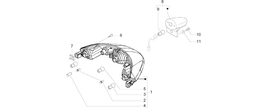 Rear headlamps - Turn signal lamps
