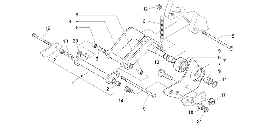 Swinging arm