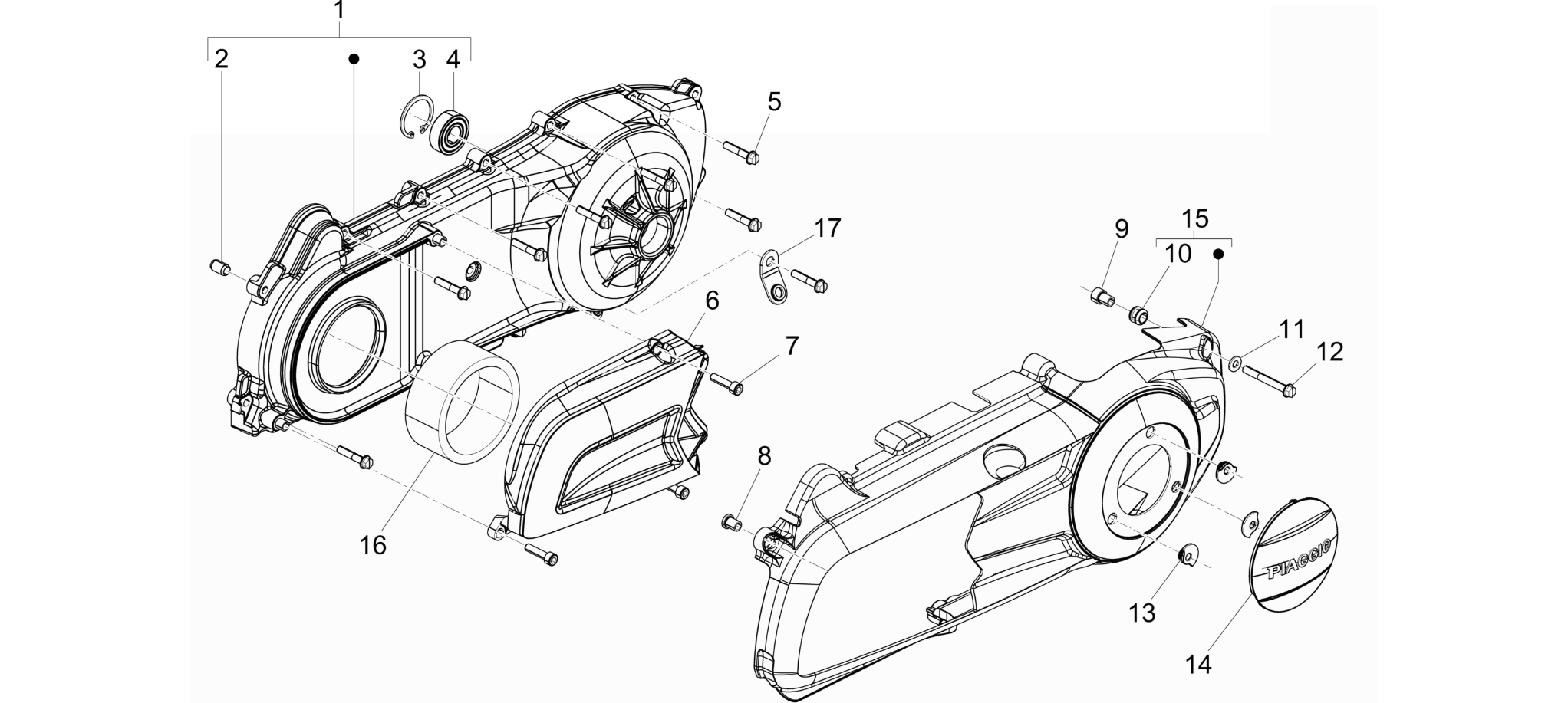 Crankcase cover - Crankcase cooling