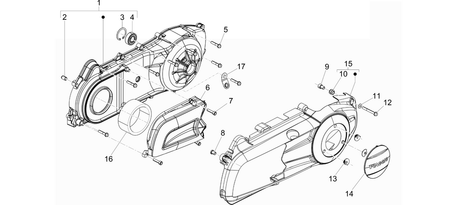 Crankcase cover - Crankcase cooling