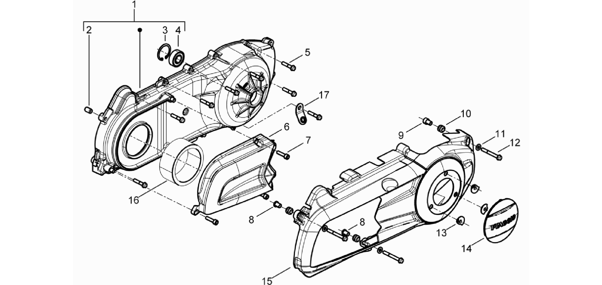 Crankcase cover - Crankcase cooling