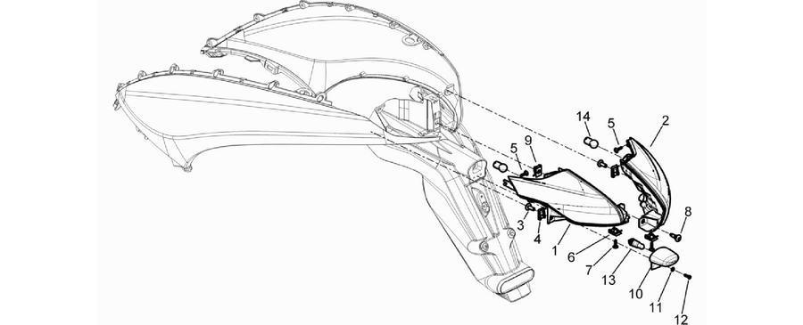 Rear headlamps - Turn signal lamps