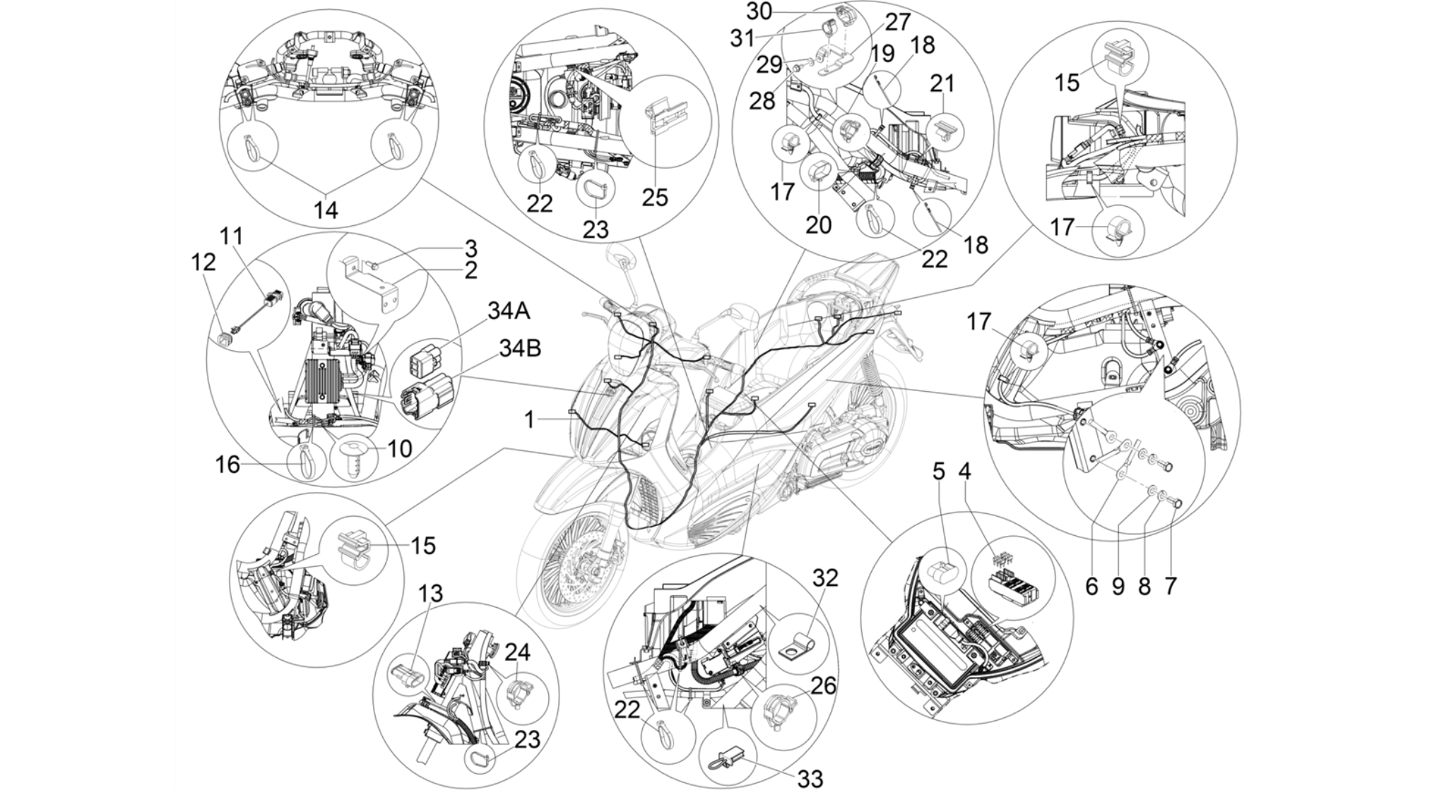 Main cable harness