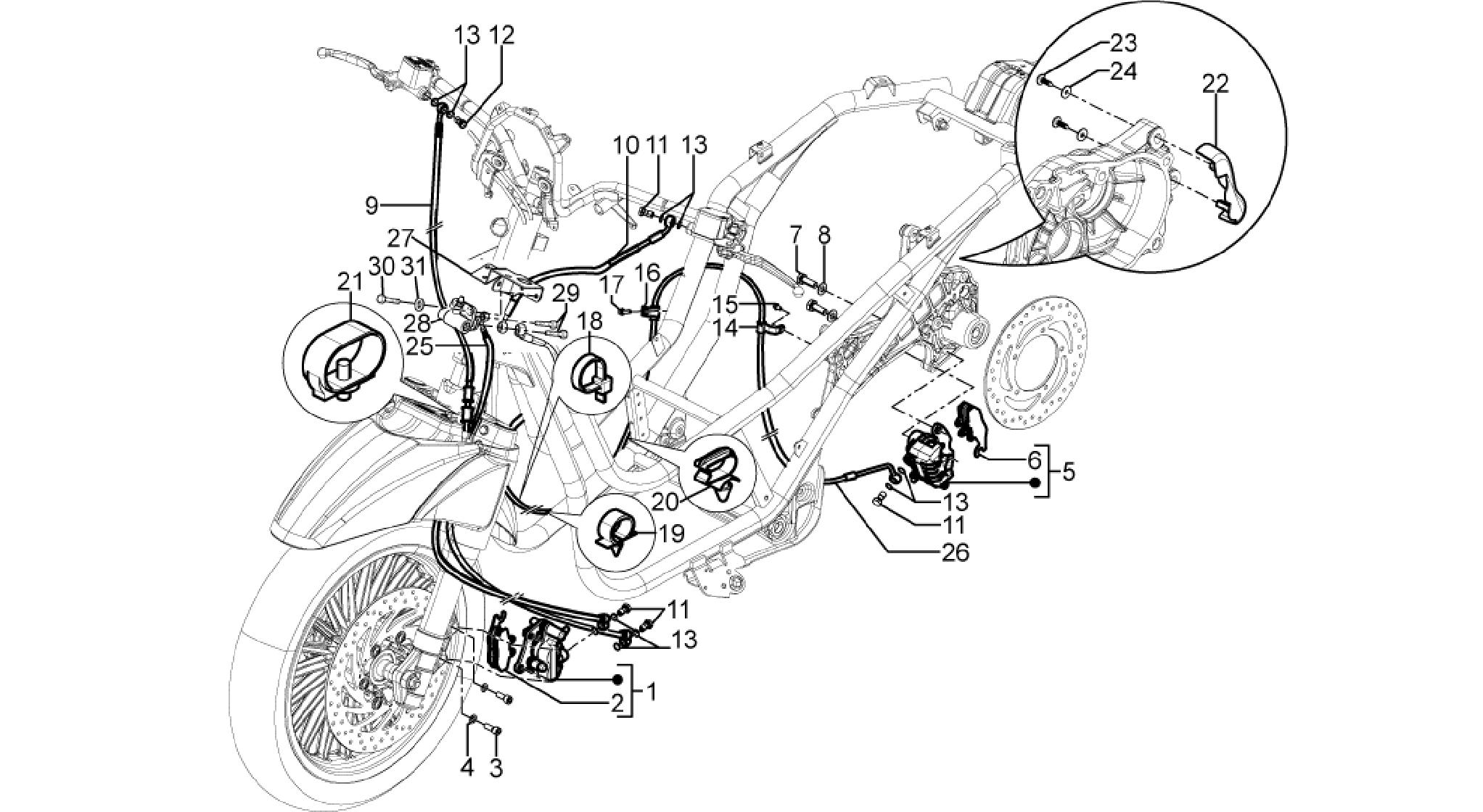 Brakes pipes - Calipers