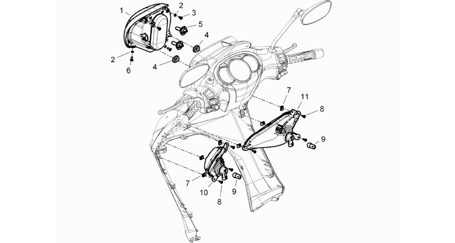 Front headlamps - Turn signal lamps