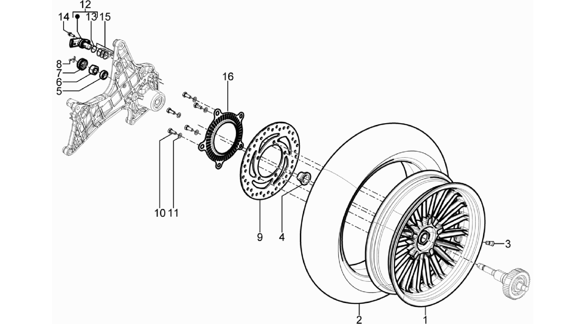 Rear wheel