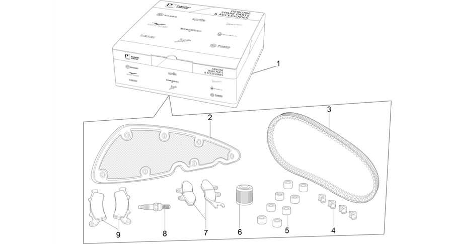 Complete wear and maintenance kit