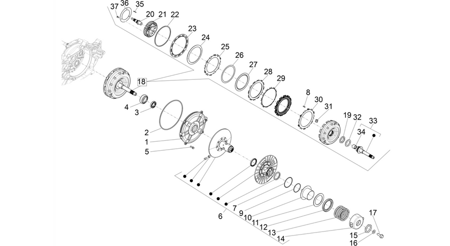 Driven pulley