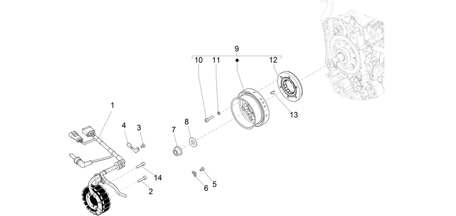 Flywheel magneto