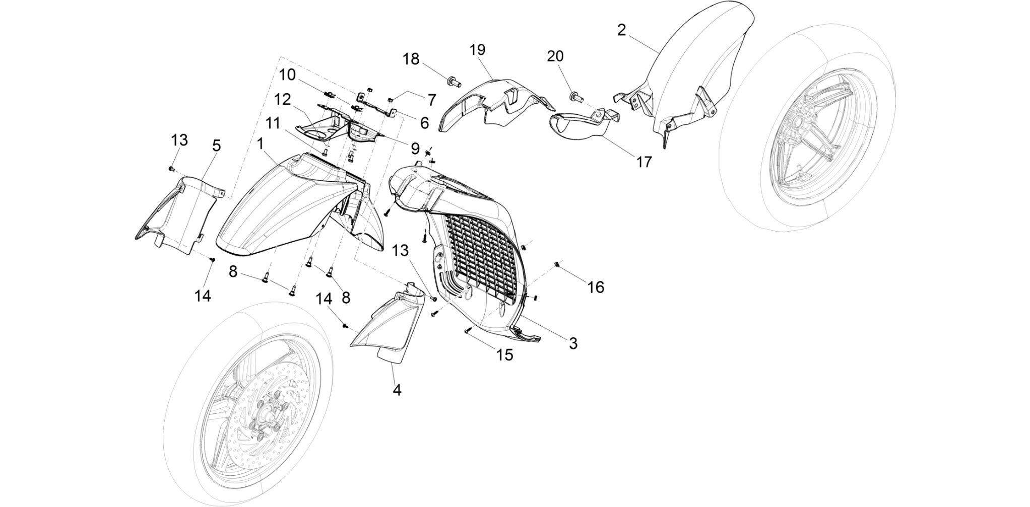 Wheel huosing - Mudguard