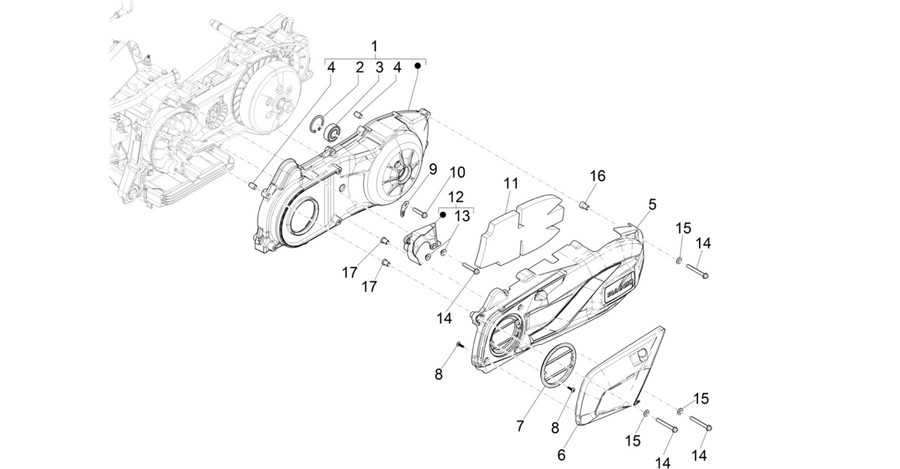 Crankcase cover - Crankcase cooling