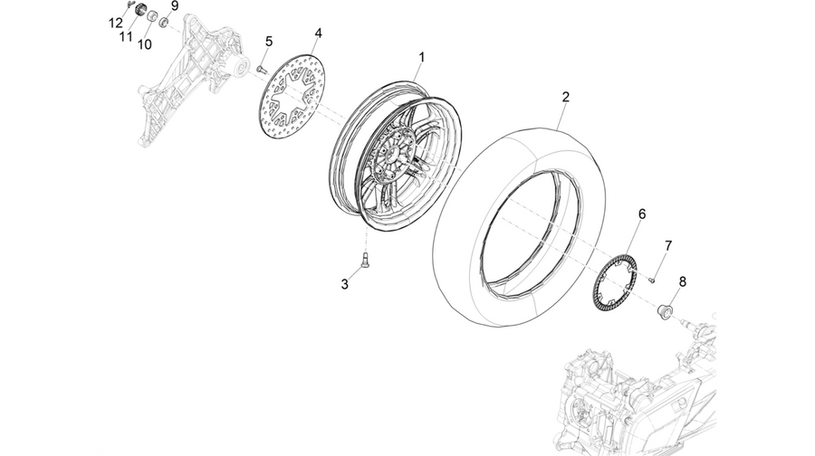 Rear wheel