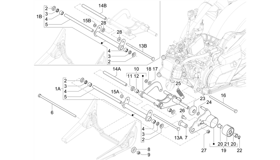 Swinging arm