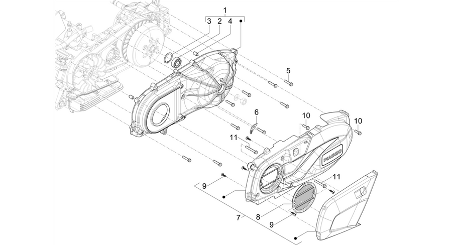 Crankcase cover - Crankcase cooling