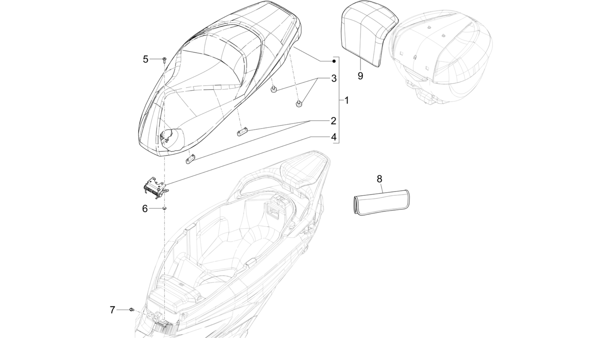 Saddle/seats